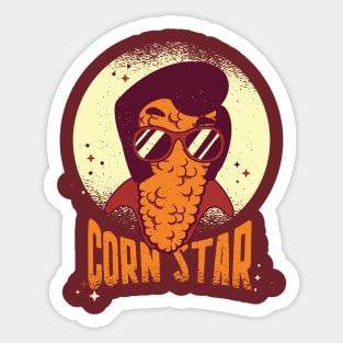 Corn Star Funny Sticker